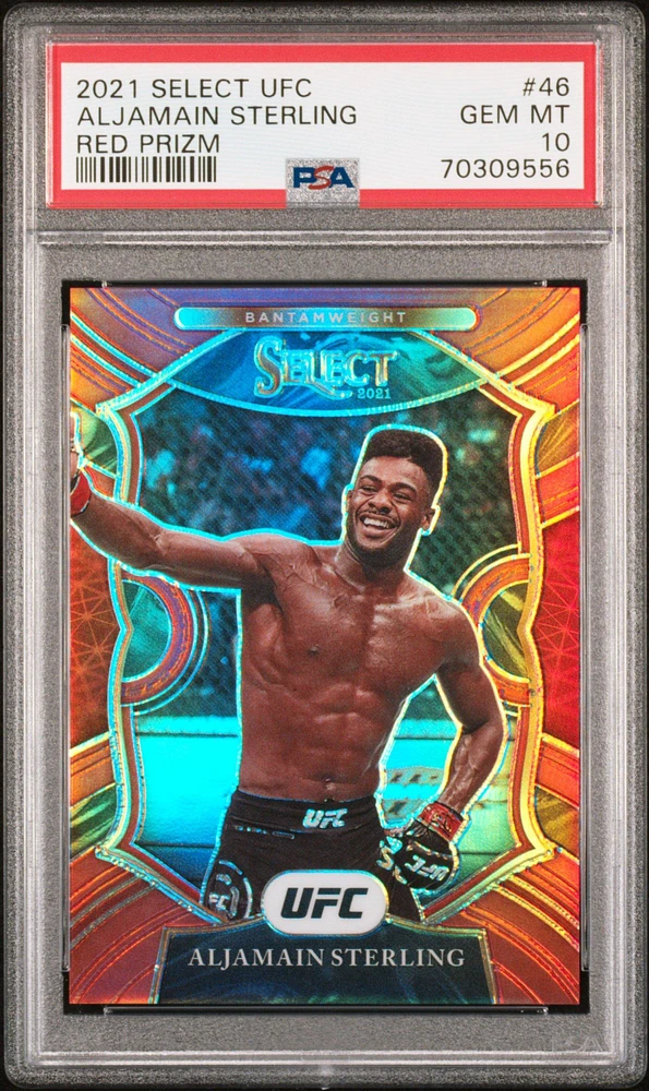 2021 Panini Select Ufc 46 Aljamain Sterling PSA 10