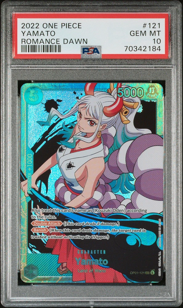 2022 One Piece Romance Dawn 121 Yamato PSA 10