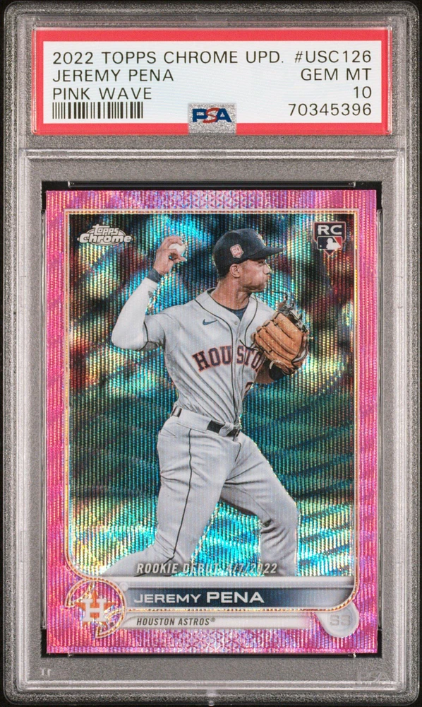 2022 Topps Chrome Update Usc126 Jeremy Pena PSA 10