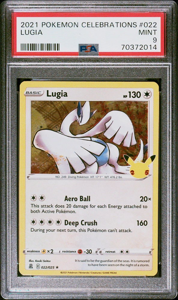 2021 Pokemon Celebrations 022 Lugia PSA