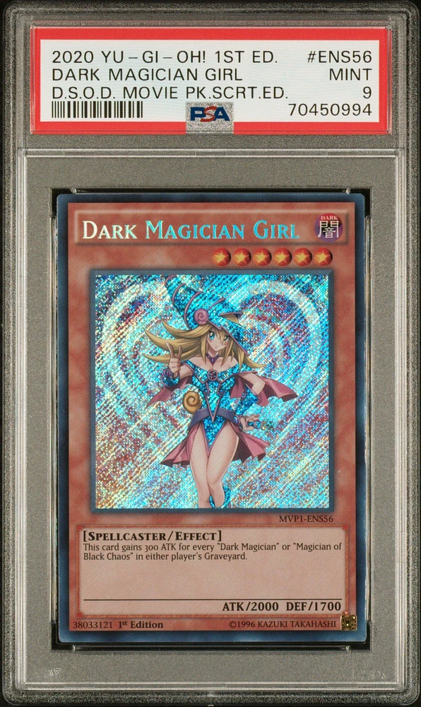 2020 Yu-gi-oh! The Dark Side Of Dimensions Movie Pack Secret Edition Ens56 Dark Magician Girl PSA 9