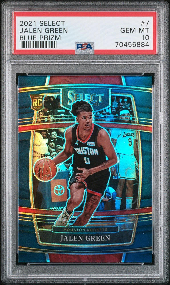 2021 Panini Select 7 Jalen Green Blue Prizm PSA 10