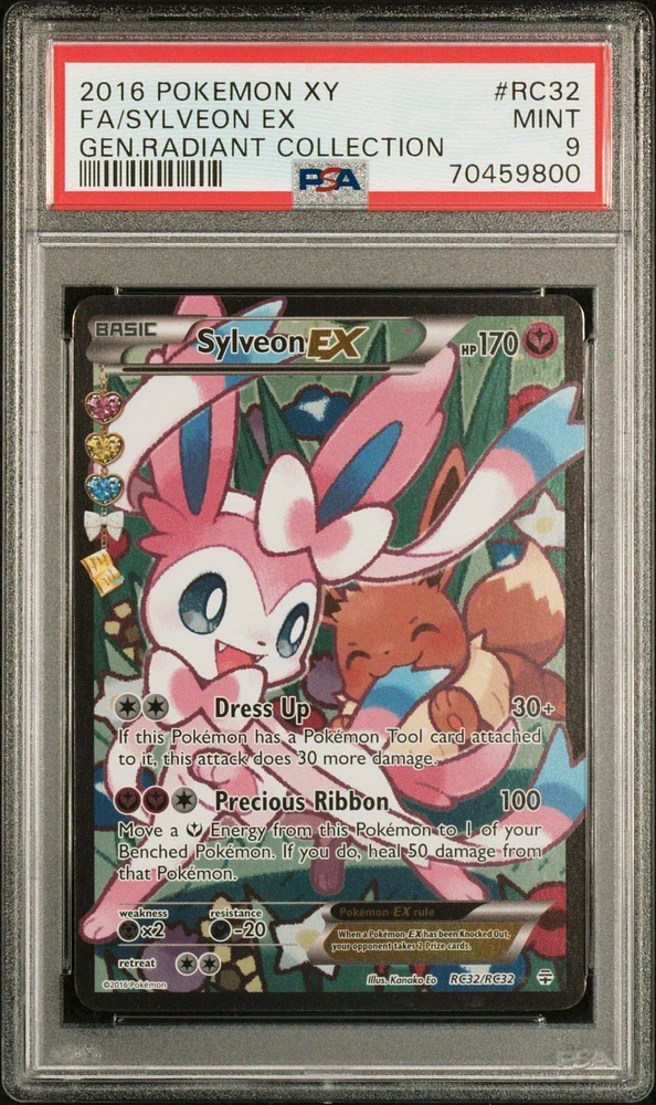 2016 Pokemon Xy Generations Radiant Collection Rc32 Fa/sylveon Ex PSA