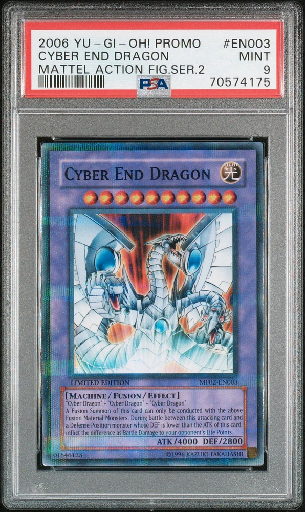 2006 Yu-gi-oh! Mattel Action Figure Series 2 Promo En003 Cyber End Dragon PSA 9