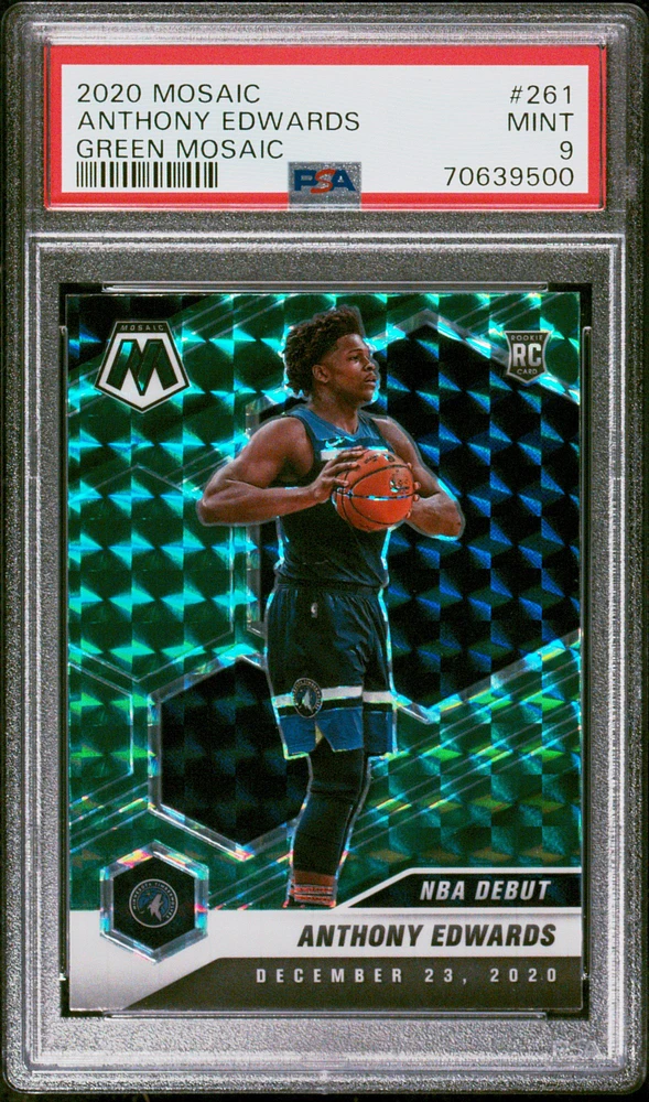 2020 Panini Mosaic 261 Anthony Edwards PSA