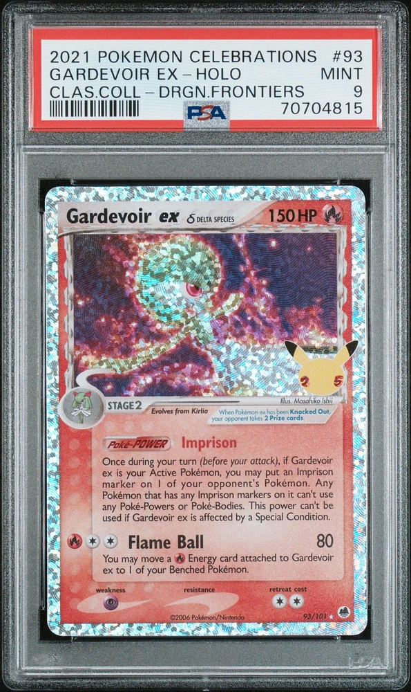 2021 Pokemon Celebrations Classic Collection 93 Gardevoir Ex PSA