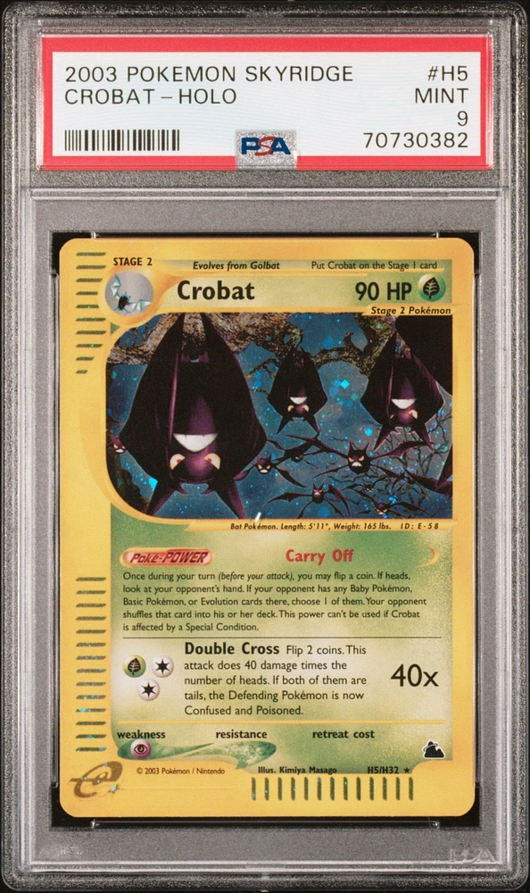 2003 Pokemon Skyridge H5 Crobat PSA 9