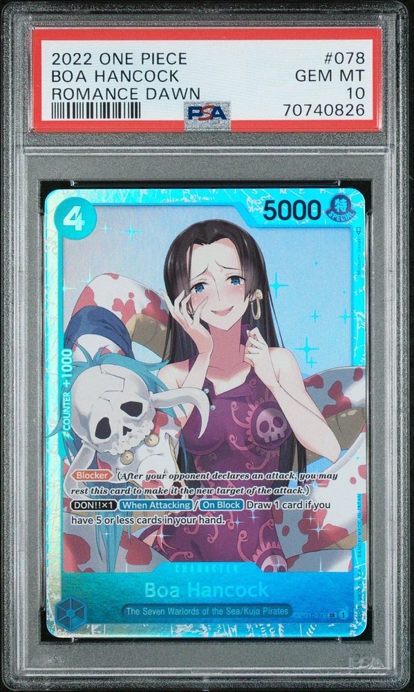 2022 One Piece Romance Dawn 078 Boa Hancock PSA 10