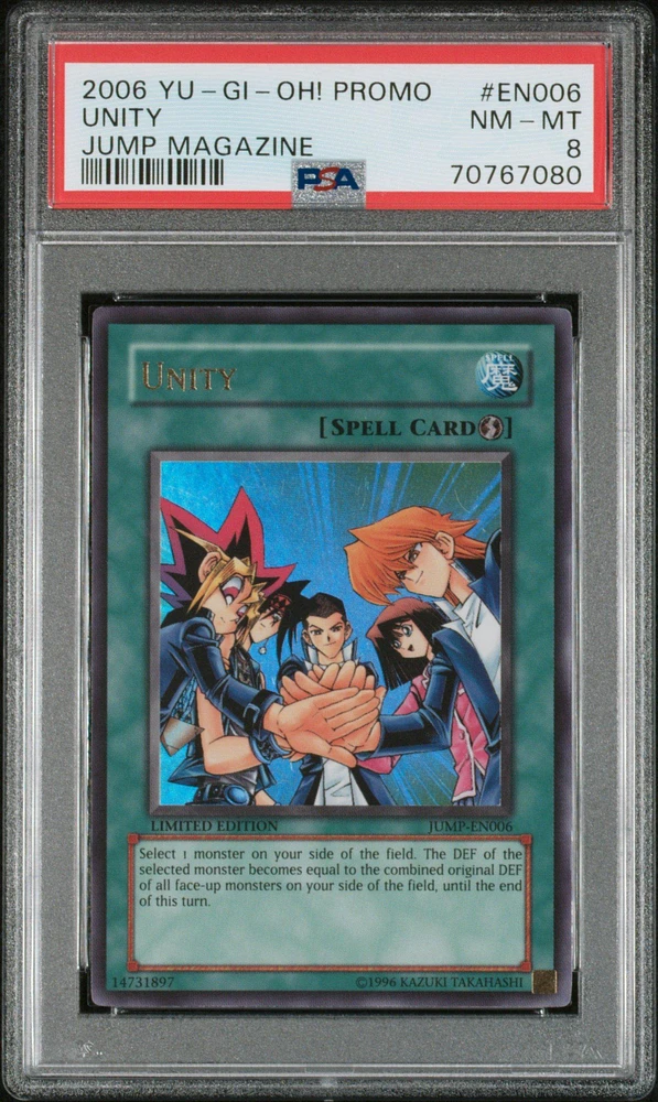 2006 Yu-gi-oh! Promo Jump Magazine En006 Unity PSA 8