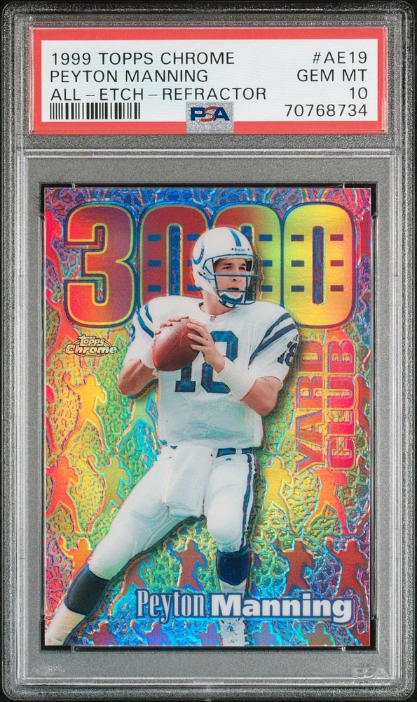 1999 Topps Chrome All-etch Ae19 Peyton Manning PSA 10