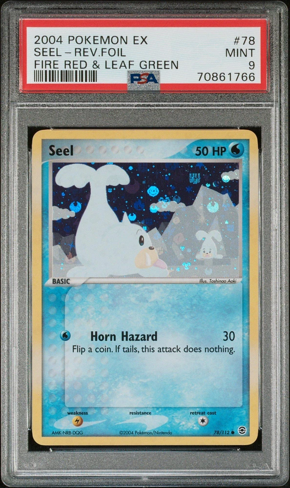 2004 Pokemon Ex Fire Red & Leaf Green 78 Seel PSA 9
