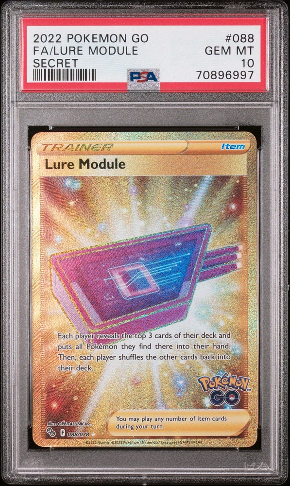 2022 Pokemon Go 088 Full Art/lure Module Secret PSA