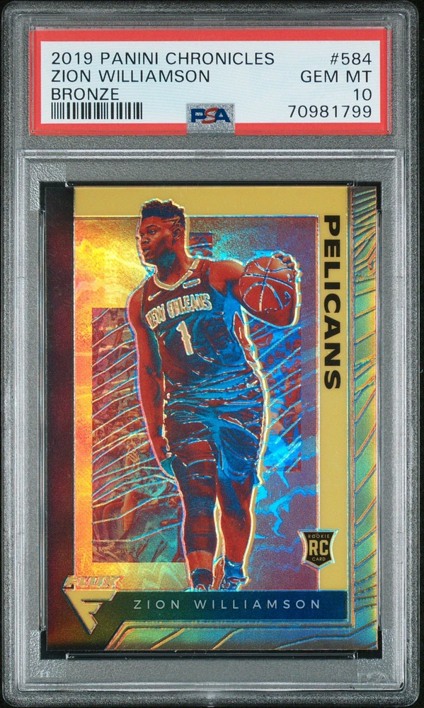 2019 Panini Chronicles 584 Zion Williamson Bronze PSA 10
