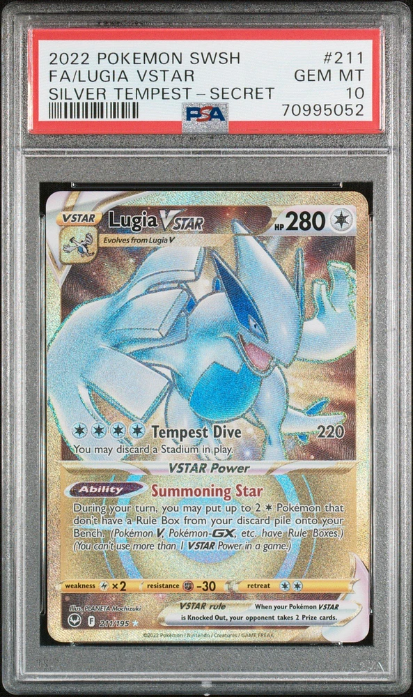 2022 Pokemon Sword & Shield Silver Tempest Fa/lugia Vstar PSA