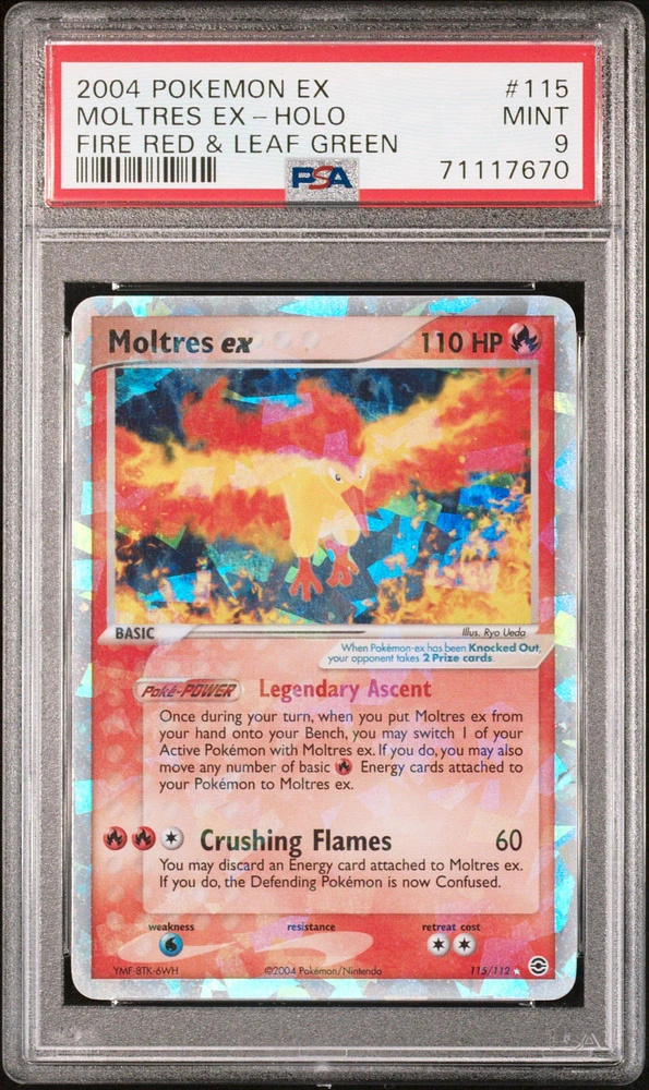 2004 Pokemon Ex Fire Red & Leaf Green 115 Moltres Ex-holo PSA