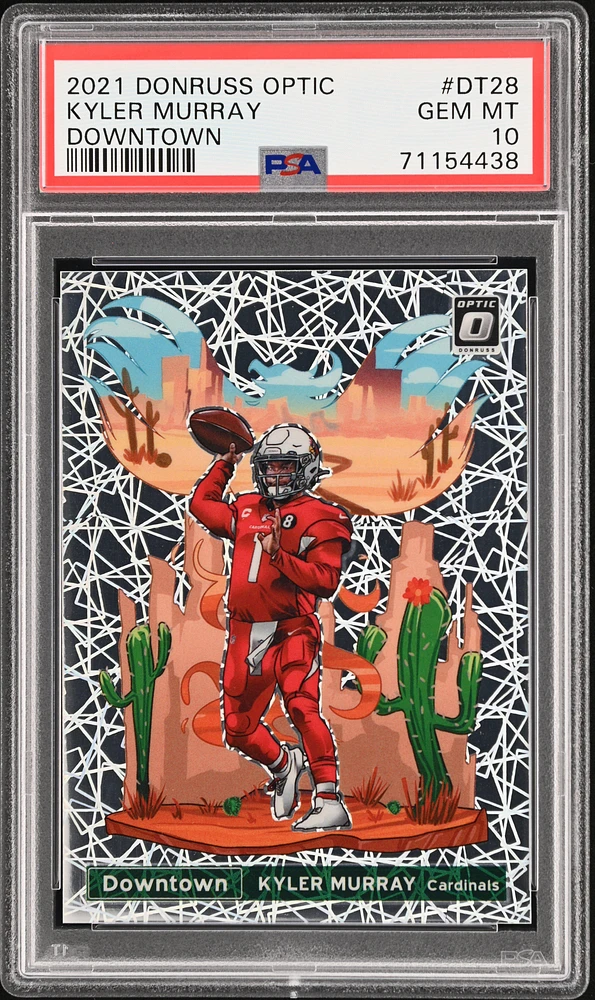 2021 Panini Donruss Optic Downtown Dt28 Kyler Murray PSA 10