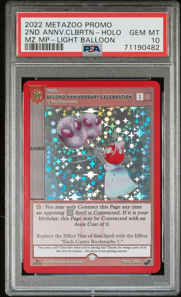 2022 Metazoo Promo 2nd Annv.clbrtn PSA 10