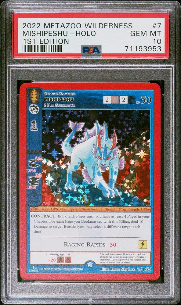 2022 Metazoo Wilderness 7 Mishipeshu-holo 1st Edition PSA 10