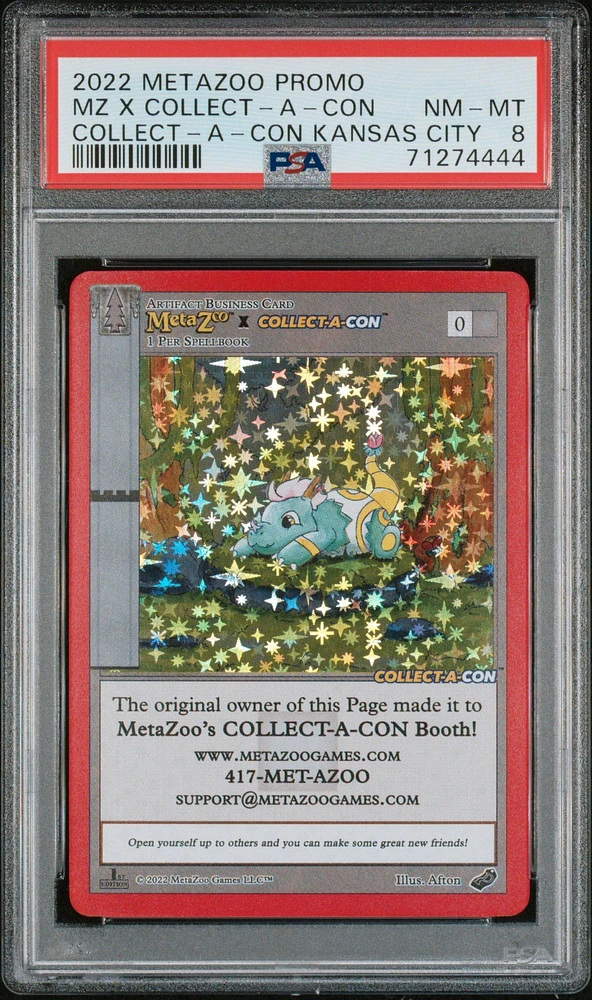 2022 Metazoo Promo Metazoo X Collect-a-con Collect-a-con Kansas City PSA 8