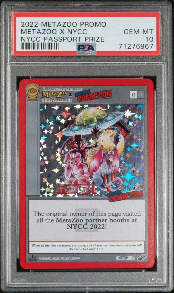 2022 Metazoo Promo Metazoo X Nycc PSA 10
