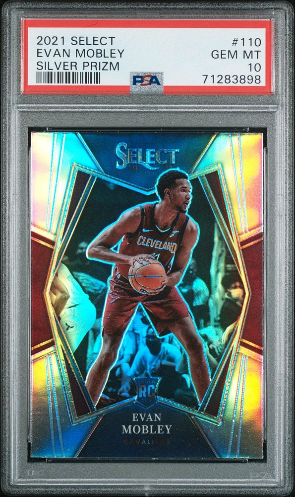 2021 Panini Select 110 Evan Mobley Silver Prizm PSA 10