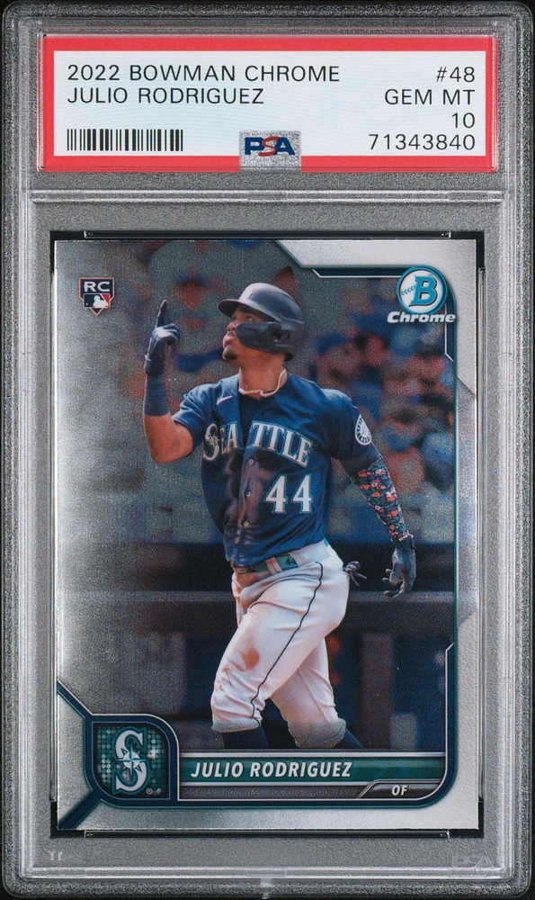 2022 Bowman Chrome 48 Julio Rodriguez PSA