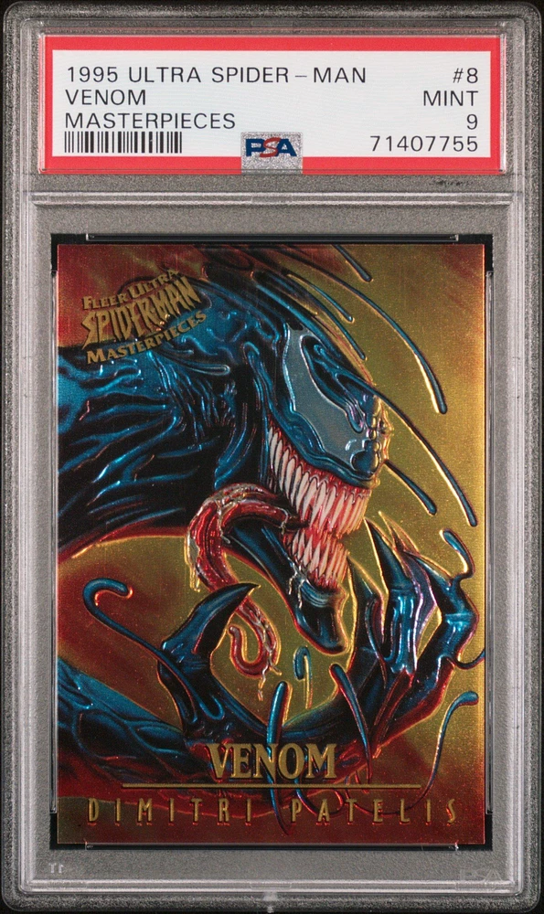 1995 Ultra Spider-man Masterpieces 8 Venom PSA 9