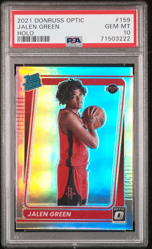 2021 Panini Donruss Optic 159 Jalen Green Holo PSA 10