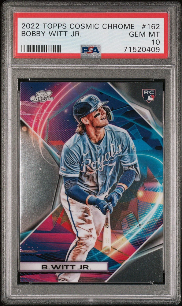 2022 Topps Cosmic Chrome 162 Bobby Witt Jr. PSA 10