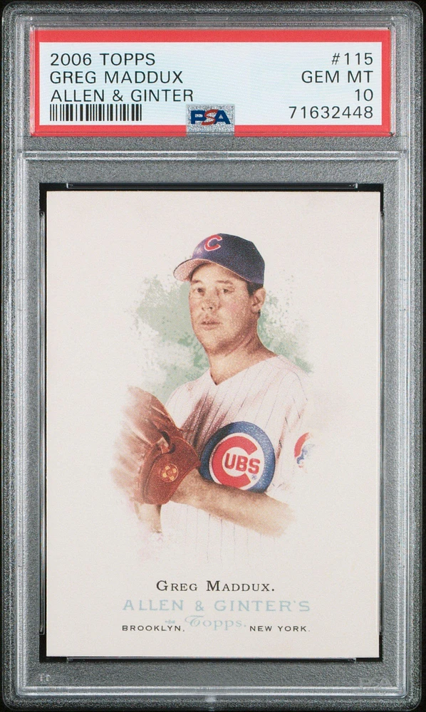 2006 Topps Allen & Ginter 115 Greg Maddux PSA 10