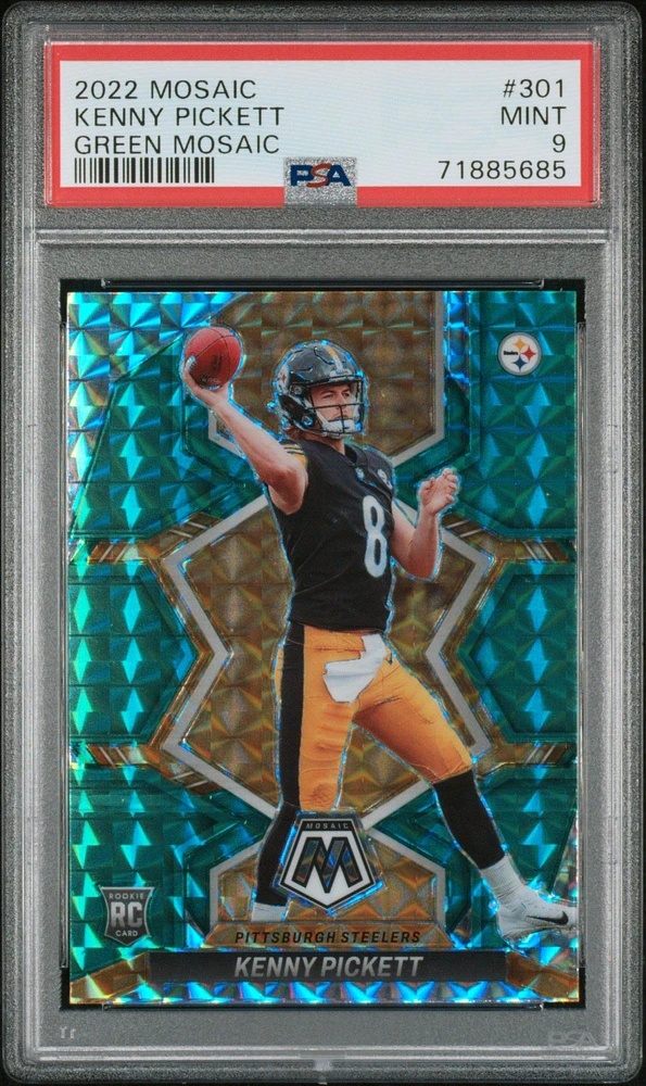 2022 Panini Mosaic 301 Kenny Pickett PSA
