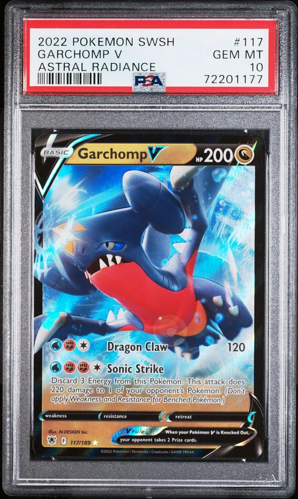 2022 Pokemon Sword & Shield Astral Radiance 117 Garchomp V PSA