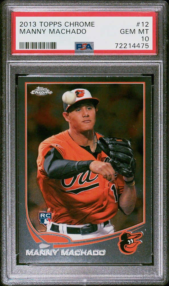 2013 Topps Chrome 12 Manny Machado PSA 10