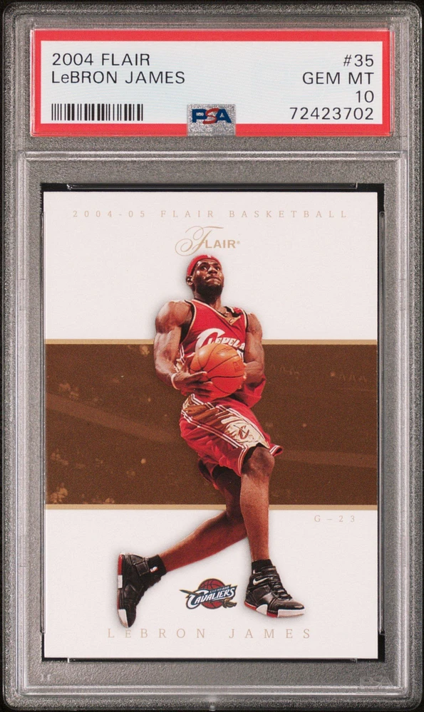 2004 Flair 35 Lebron James PSA 10