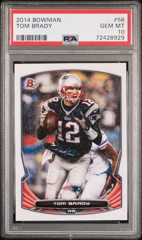 2014 Bowman 56 Tom Brady PSA 10