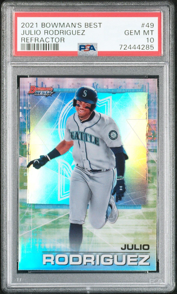 2021 Bowman's Best 49 Julio Rodriguez Refractor PSA 10