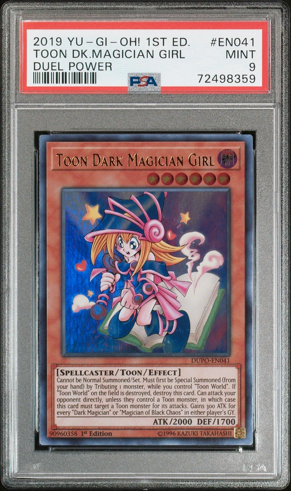 2019 Yu-gi-oh! Duel Power En041 Toon Dark Magician Girl 1st Edition PSA 9