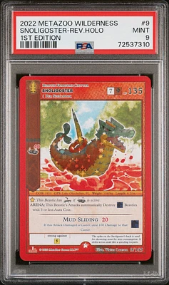 2022 Metazoo Wilderness 9 Snoligoster-reverse Holo 1st Edition PSA 9