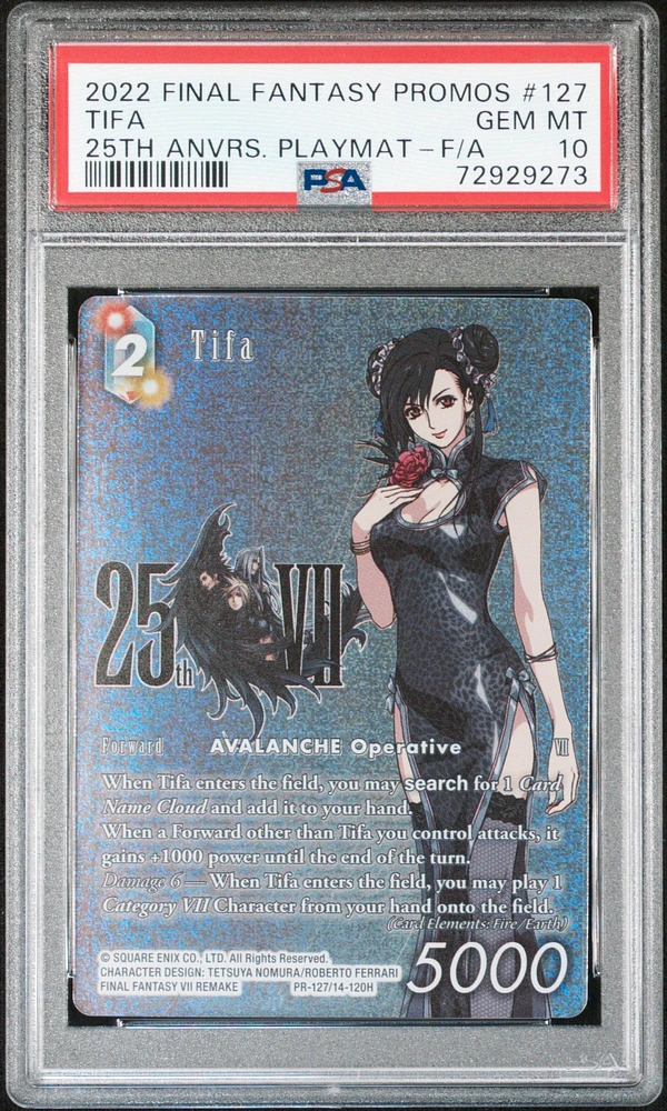 2022 Final Fantasy Promos 127 Tifa PSA 10