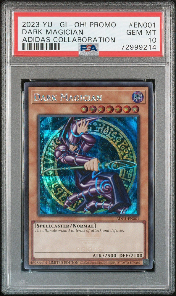2023 Yu-gi-oh! Promo En001 Dark Magician Adidas Collaboration PSA 10