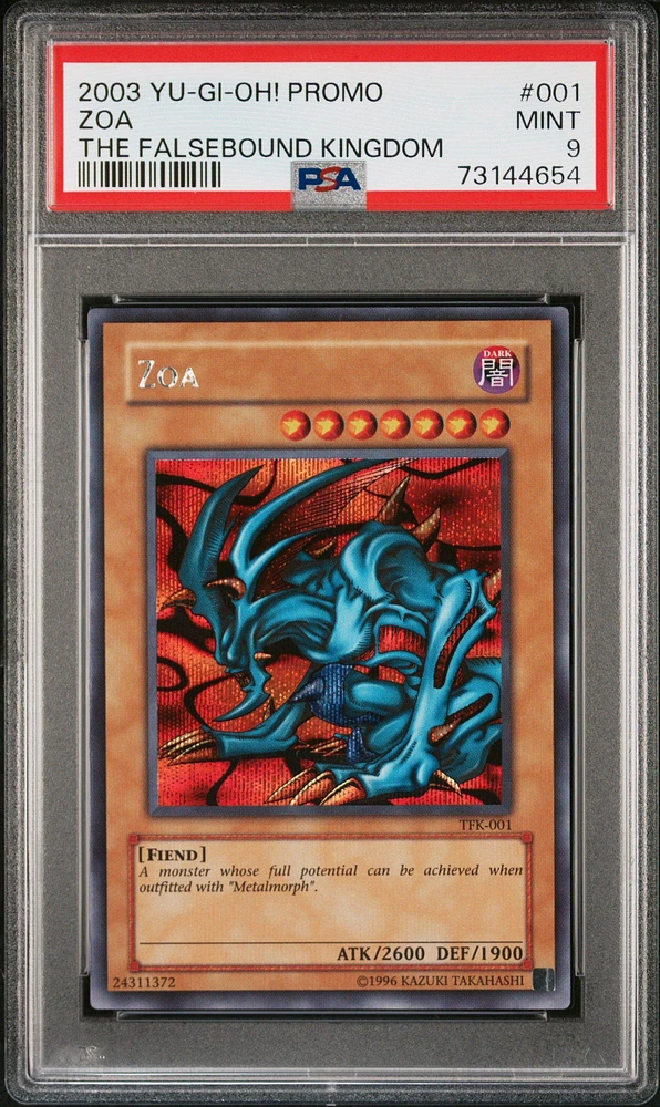 2003 Yu-gi-oh! Promo 001 Zoa The Falsebound Kingdom PSA 9
