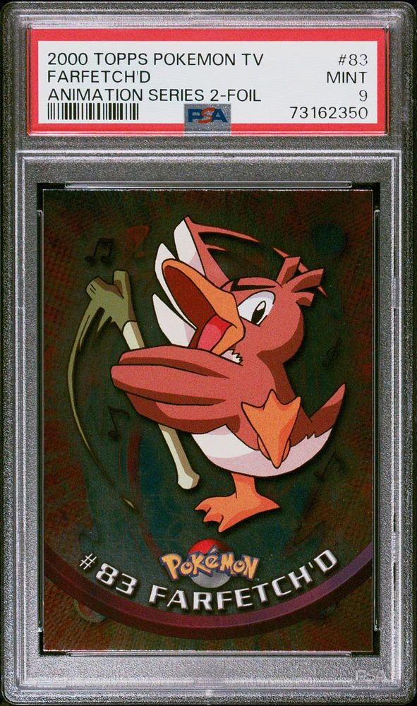 2000 Topps Pokemon Tv Animation Series 2 83 Farfetch'd Foil PSA 9