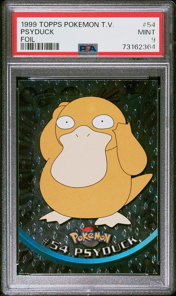 1999 Topps Pokemon Tv 54 Psyduck Foil PSA 9