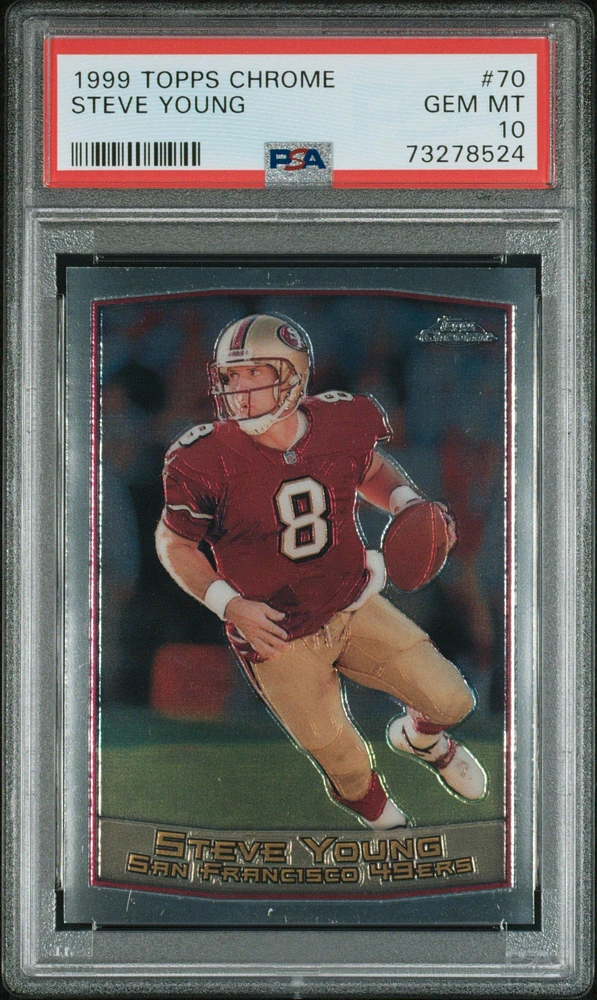 1999 Topps Chrome 70 Steve Young PSA 10