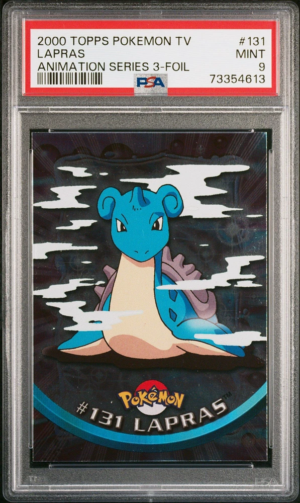 2000 Topps Pokemon Tv Animation Series 3 131 Lapras Foil PSA 9