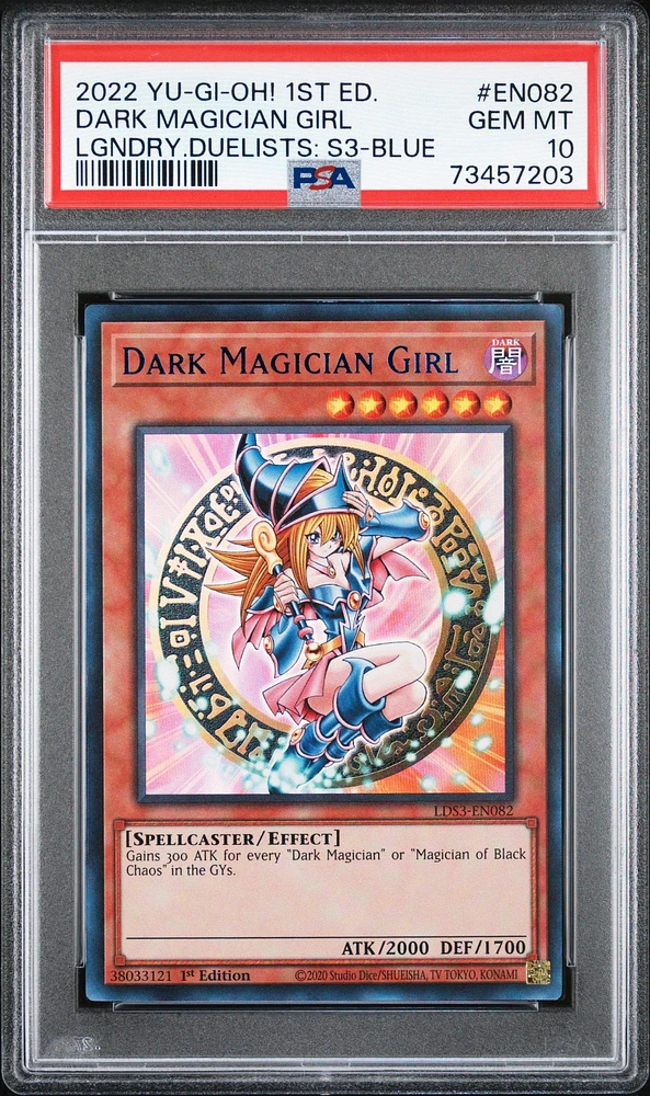 2022 Yu-gi-oh! Legendary Duelists: Season 3 En082 Dark Magician Girl PSA 10