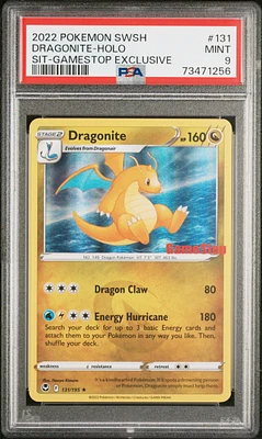 2022 Pokemon Sword & Shield Silver Tempest 131 Dragonite PSA 9