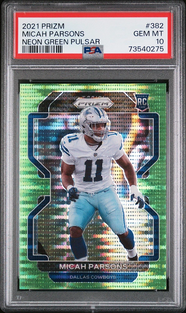 2021 Panini Prizm 382 Micah Parsons PSA 10