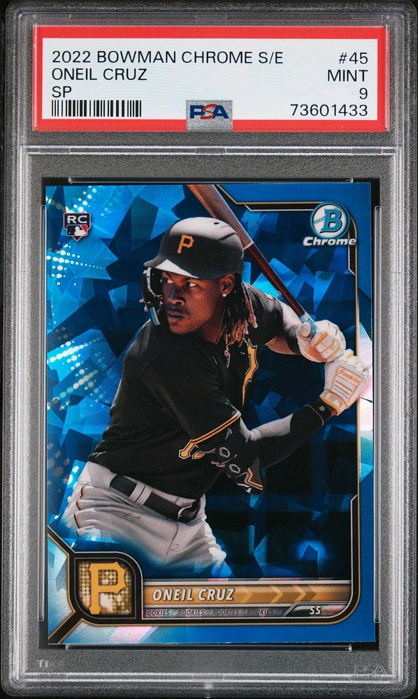 2022 Bowman Chrome Sapphire Edition 45 Oneil Cruz Sp PSA 9