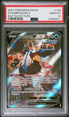 2021 Pokemon Sword & Shield Battle Styles 146 Fa/empoleon V PSA